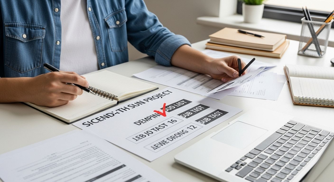 dividindo tarefas procrastinação