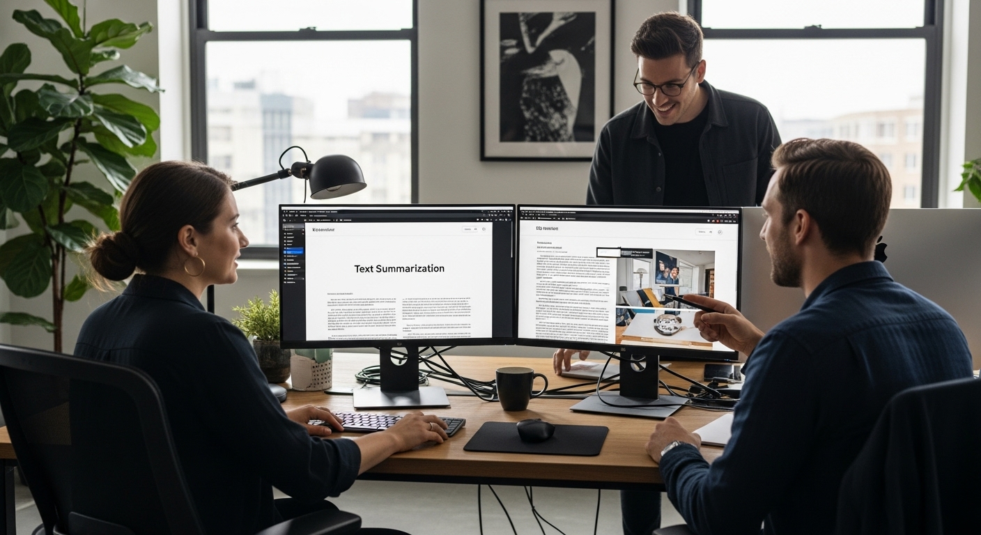 automated text summarization office