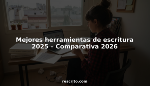 Mejores herramientas de escritura 2025 – Comparativa 2026