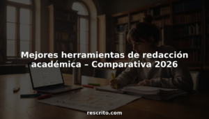 Mejores herramientas de redacción académica – Comparativa 2026